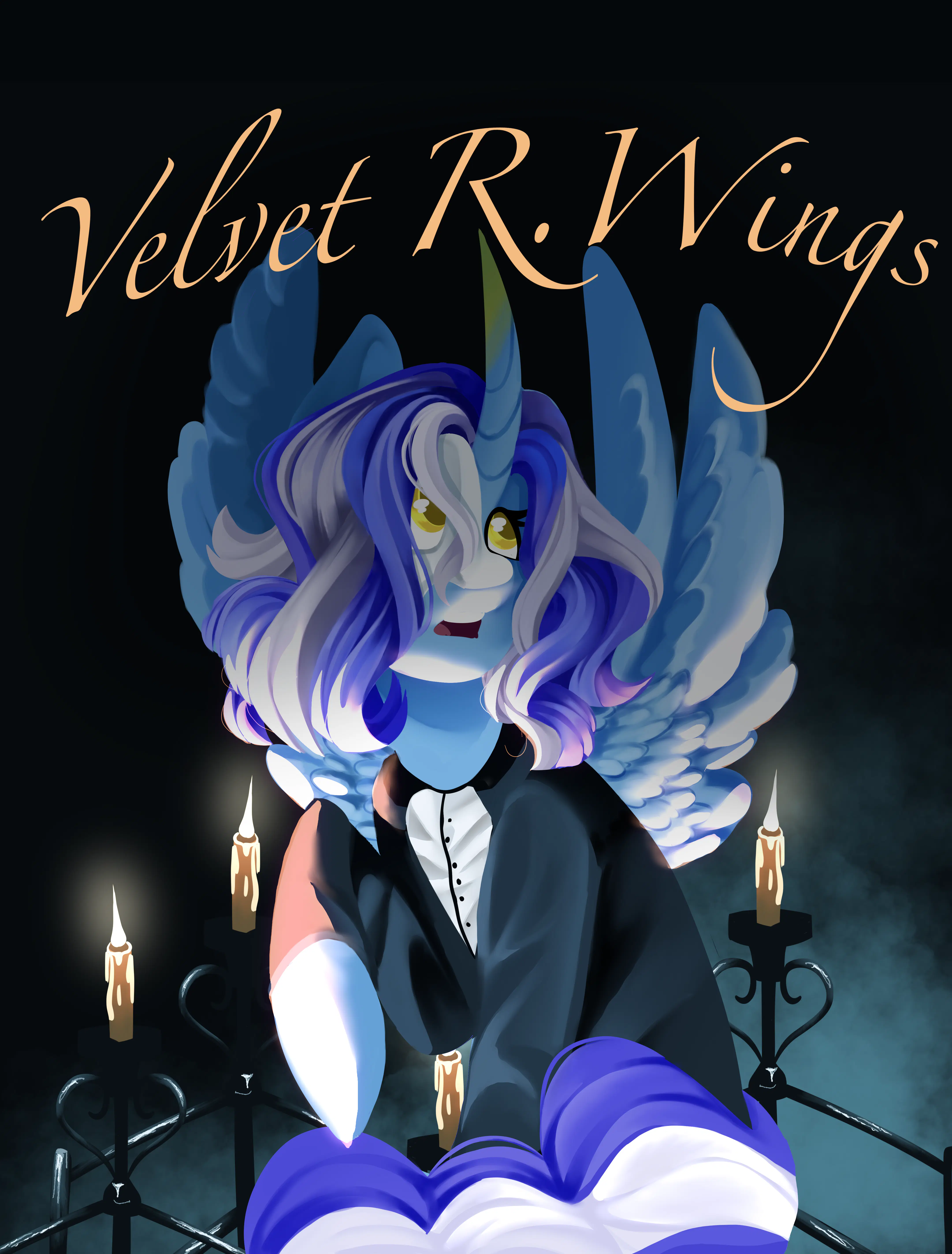 Velvet R. Wings announcement drawing made by JasArt for EponaFest 2026